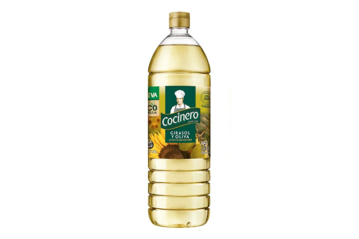 Cocinero Sunflower and Soy Blend Cooking Oil - Herb-Infused Flavor Aceite  de Girasol, 1.5 L / 50.72